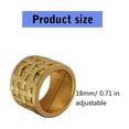 thumbnail image 5 of Misright Elegant Hollow Grid Design Couple Rings Gold/Silver Plated Fashion Jewelry, 5 of 13