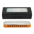 thumbnail image 3 of AMONIDA Blue Harmonica, Waterproof Strong Cute Harmonica, Abs Resin Material For Professional Beginners, 3 of 8
