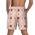 thumbnail image 4 of Balery Strawberry Mens Swim Trunks Swim Shorts for Men Quick Dry Inseam Beach Shorts with Compression Liner Pocket-XX-Large, 4 of 9