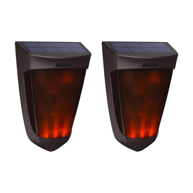 2 Uds Lámparas De Llama Impermeable Parpadeo Linterna Jardín Pared Exterior CUTICAT luces de pared al aire libre