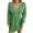 Green, variant on Fesfesfes Women Sweater Lantern Long Sleeve Multicolor Printing V-neck Pullover Casual Loose Dress