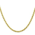 thumbnail image 2 of Primal Gold 10 Karat Yellow Gold 3.35mm Diamond-cut Quadruple Rope Chain, 2 of 4