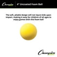 thumbnail image 4 of Champion Sports Uncoated Regular Density Foam Ball, Yellow, 8.5-Inch, 4 of 5