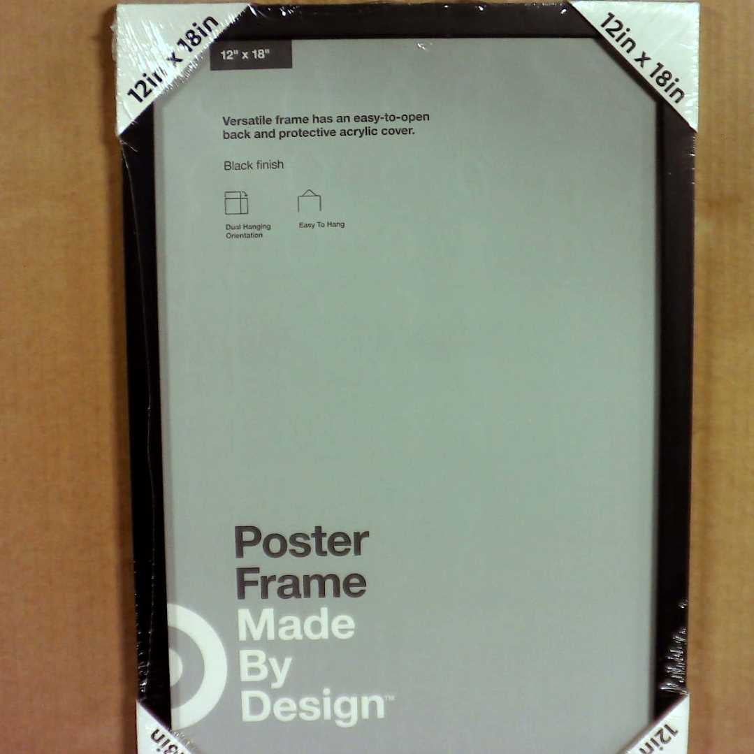 12 x 18 Poster Frame Black Made By Design