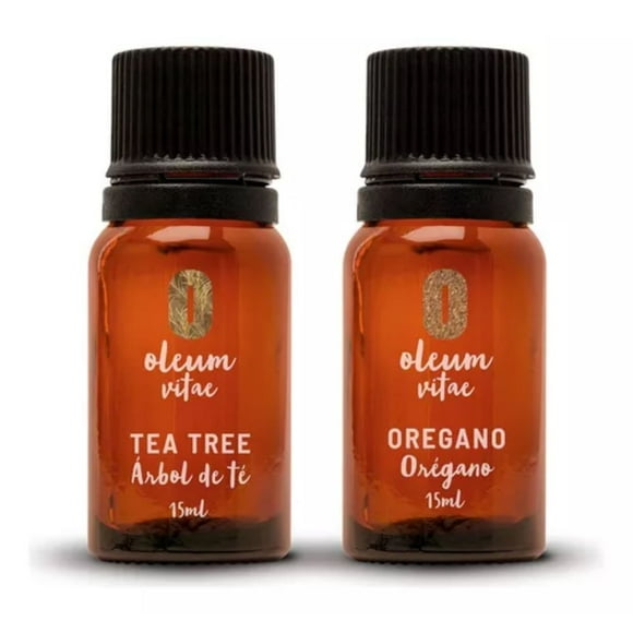 Kit de Aceites Esenciales OLEUM VITAE Orégano y Árbol De Té 15ml