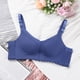 thumbnail image 3 of Women's Plus Size Bras Lace Full Figure Push Up Wirefree Everyday Bra Royal Blue D 40, 3 of 6