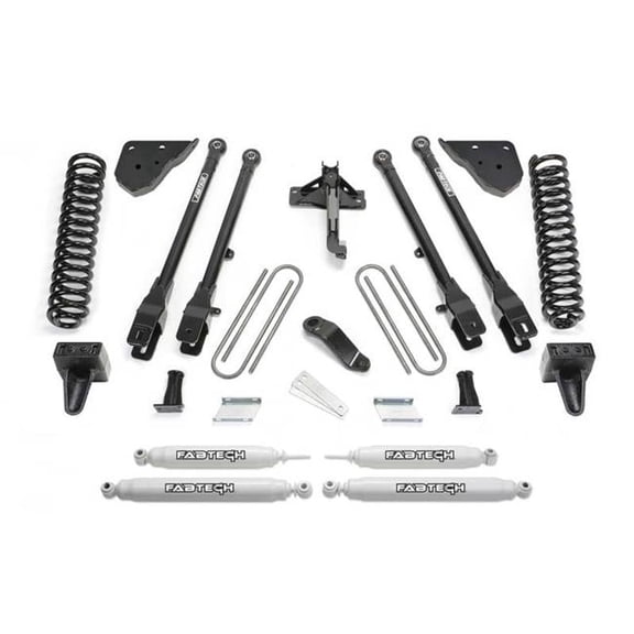 Fabtech F37-K2409 4 x 4 in. 4 Link Front & Rear Suspension Lift Kit