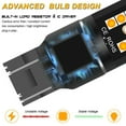 thumbnail image 5 of 2PCS 7443 7440 T20 Amber LED Turn Signal Light Canbus Error Free Waterproof Shockproof Universal Automobiles Car Light Parts, 5 of 12