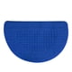 thumbnail image 1 of Felpudo semicircular azul de fibra de poliéster para exteriores e interiores, muy absorbente, antideslizante, atrapa el polvo, 48 x 78 cm/18,9 x 30,7 pulgadas, 1 of 5