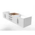 thumbnail image 3 of Castello USA Alpine 72" Wood Floating Vanity Base in White with Chrome Handles, 3 of 4