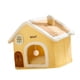 thumbnail image 1 of Casa cálida para gatos, escondite, rascador, refugio para mascotas pequeñas, juguete interactivo para gatos durmiendo. M para mascota de 4 kg, 1 of 9