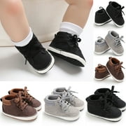 Cute Infant Kid Baby Boy Soft Sole Crib Shoes Toddler Warm Casual Sneakers 0-18M