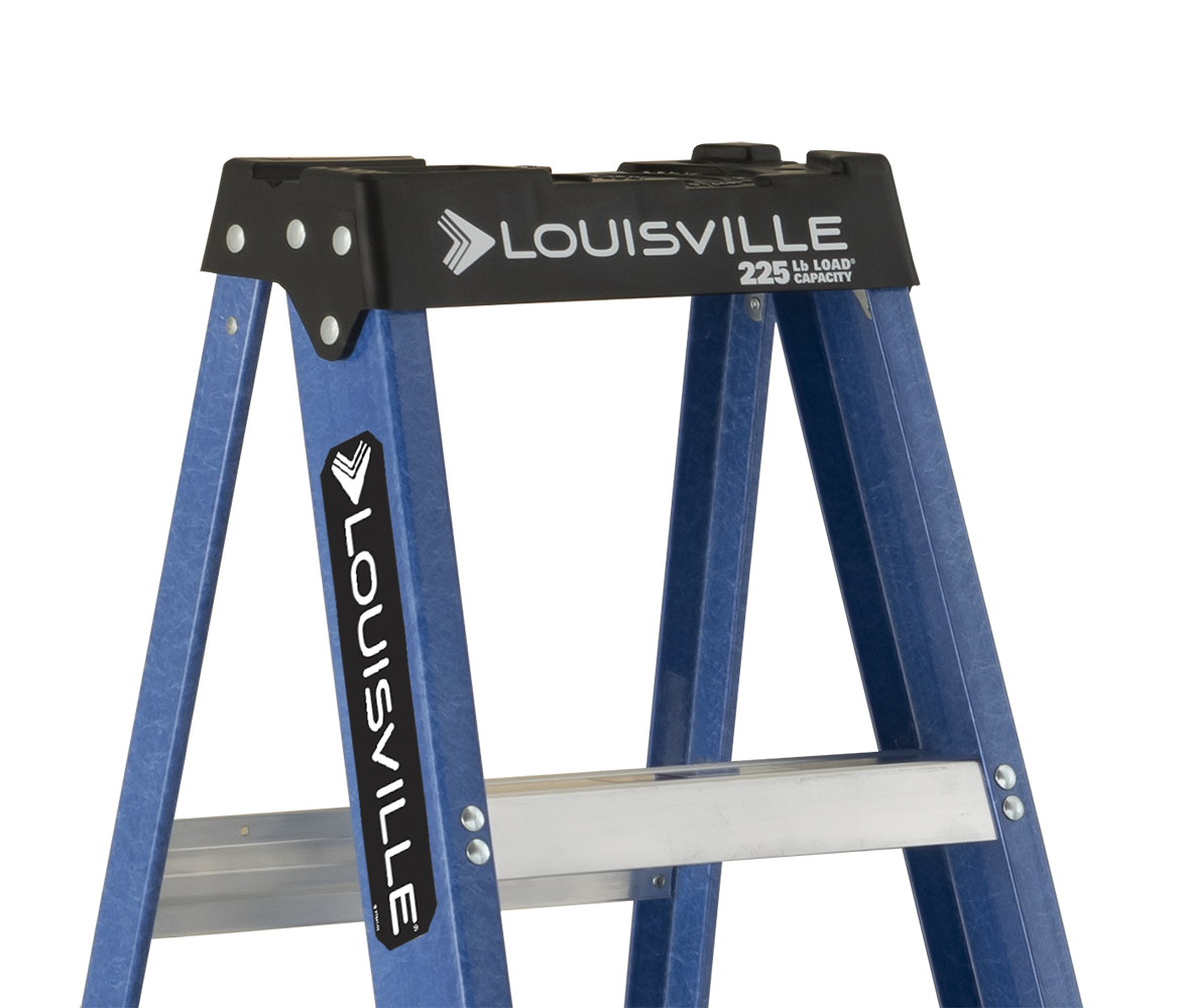 Louisville Ladder 6 ' Fiberglass Step, 10' Reach, 225-lb, Load Capacity, W-3217-06 - image 4 of 8