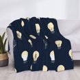 thumbnail image 4 of Throw Blanket for Couch, gray Light Bulb Pattern Super Soft Fuzzy Comfy Warm Throw Blanket, Cuteness Lightweight Cozy Plush Flannel Blanket & Throws for Sofa and Bed All Season, 4 of 5