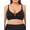 Black, variant on Plus Size Wireless Bra for Women Cutout Seamless No Underwire Bra