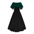 thumbnail image 5 of Midevil/Renaissance Costume Women,Womens Renaissance Costumes Medieval Irish Traditional Plus Size Dresses Ruffle Over Dress Corset Retro Cosplay Gown, 5 of 6
