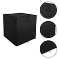 thumbnail image 5 of Outdoor Square Air Conditioner Dust Cover Rain Cover 210D Black Dust Cover, 5 of 6