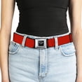 thumbnail image 5 of GM General Motors Belt, Seatbelt Buckle Belt, Corvette Logo Red, 30 to 44 Inches, 5 of 9
