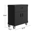 thumbnail image 3 of Gaderth Tool Cabinet,Tool Cabinets On Wheels, Rolling Tool Cabinet With Adjustable Shelve, Metal Locking Garage Storage Cabinet With 4 Drawer And 2 Door For Tools, 3 of 7