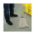 thumbnail image 5 of Cut-End Lie-Flat Wet Mop Head, Cotton, 24oz, White | Bundle of 10 Each, 5 of 8
