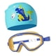 thumbnail image 5 of Gafas de natación para niños Zulema con gorro de natación sin fugas Azul amarillo, 5 of 8