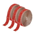 thumbnail image 3 of Elodie 3 Pieces Rhinestone Ribbons Rhinestone Strips for Sewing Projects DIY Crafts Red, 3 of 8