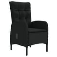 thumbnail image 3 of vidaXL Patio Dining Set with Cushions Gray and Black Garden Chair 3/5/7 Piece, 3 of 7