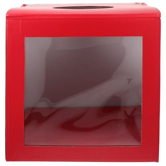 SHISUYAN Lottery Boxes Square Raffle Balls Box Multi Purpose Container Suggestion Box for Party