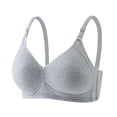 thumbnail image 4 of Seamless Wireless Bralette Full Coverage Comfort Bra with Removable Double Straps for Plus Size Women, 4 of 5