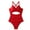 Big Red, variant on WOLLED Women's One Piece Swimwear Soft Halter Swimwear for Swimsuit Party Hawaii 1 Piece Swimsuit