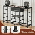 thumbnail image 4 of EnHomee 10 Drawers Dresser for Bedroom 55" Wide Dresser with Mirror & LED Lights & Charging Station Fabric Dressers & Chests of Drawers,Black, 4 of 9