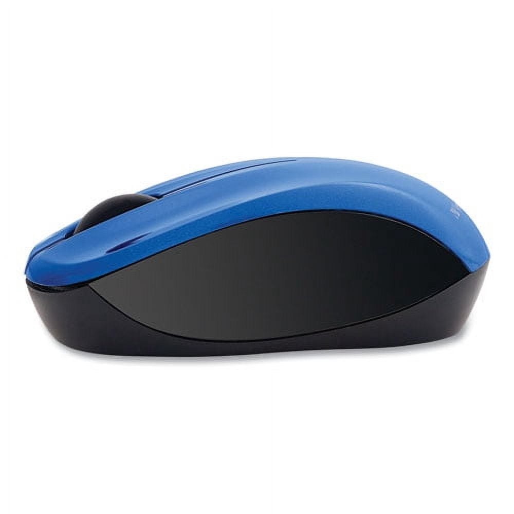 Silent Wireless Blue Led Mouse, 2.4 Ghz Frequency/32.8 Ft Wireless Range, Left/right Hand Use, Blue | Bundle of 10 Each
