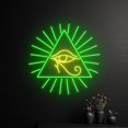 thumbnail image 3 of Handmadetneonsign Wadjet in Pyramid Neon Sign, Ancient Egyptian Symbol LED Sign, Eye of Horus Neon, 3 of 5