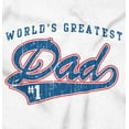 thumbnail image 2 of World's Greatest Dad Number 1 Father Men's Big & Tall Graphic Hoodie Brisco Brands 3X, 2 of 5