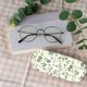 thumbnail image 5 of Estuche rígido para gafas, estuche de cuero para gafas, estuche para gafas de sol, estuche delgado, portátil, con tapa tipo almeja, estuche protector, funda con paño de limpieza., 5 of 9