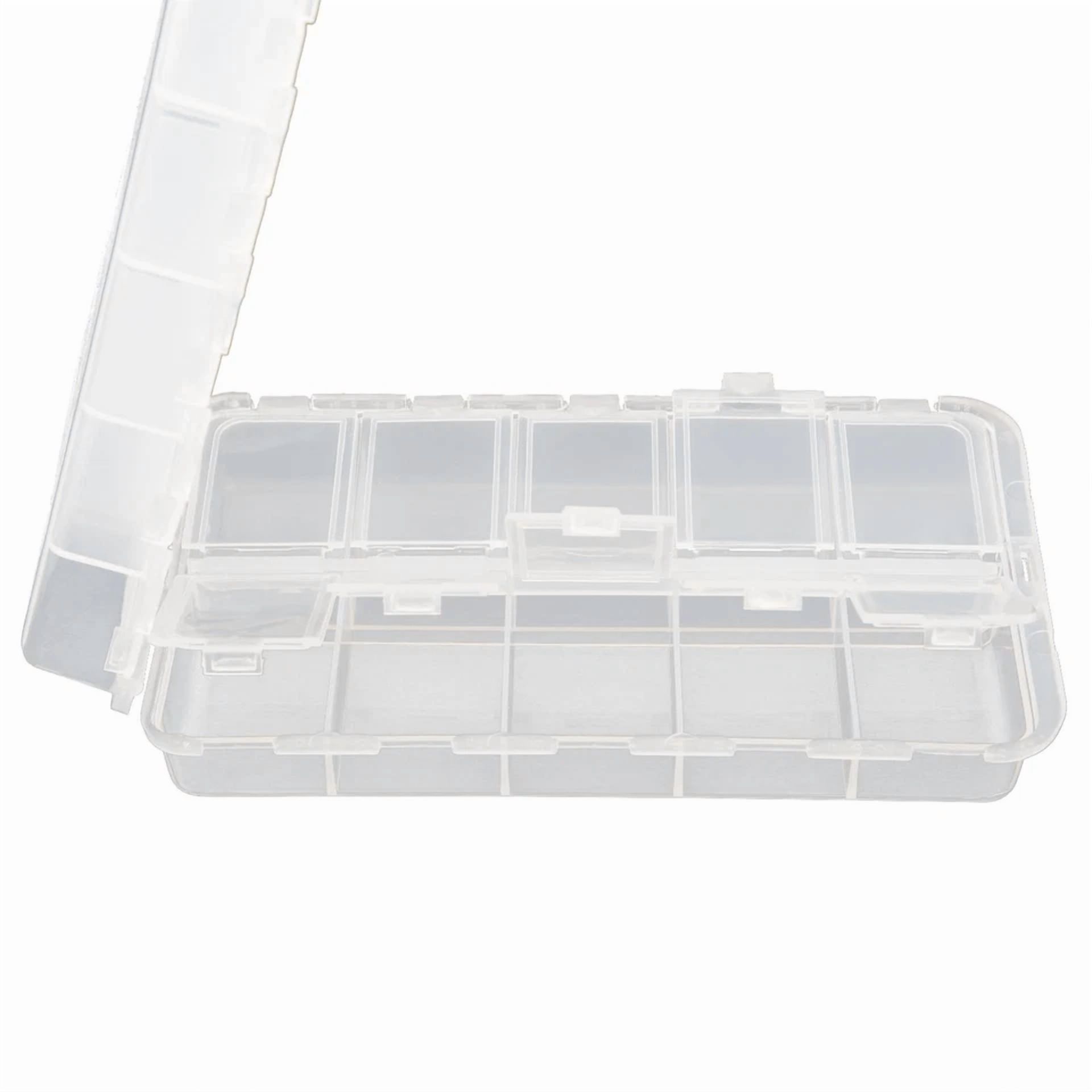 KNACK- Portable Fishing Tackle Box 2 Layers 20 Compartments Lures Baits Hooks Storage