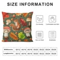 thumbnail image 5 of Throw Pillow Covers Mushroom Nature Seamless Pattern Square Pillowcases for Home Decor Sofa Car Bedroom Pillow Cases, 5 of 5