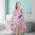 thumbnail image 6 of Pioneer Flower Floral Print Pattern Hooded Bath Towel，60"x35" for Ages 3 To 12 Kids, Quick Dry Lightweight Soft Microfiber Hood Beach Towel Cover Up for Kids, 6 of 7