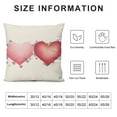 thumbnail image 6 of COMIO  Valentines Day Pillow Covers Pink Heart Love Valentines Day Pillows Winter Holiday Lumbar Pillow CoversOutdoor Pillowcase for Home Decor 2Pcs, 6 of 6
