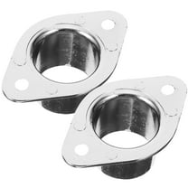 Houderco 2Pcs Closet Pole Pedestal Zinc Alloy Rod Brackets for Closet Poles and Home Use