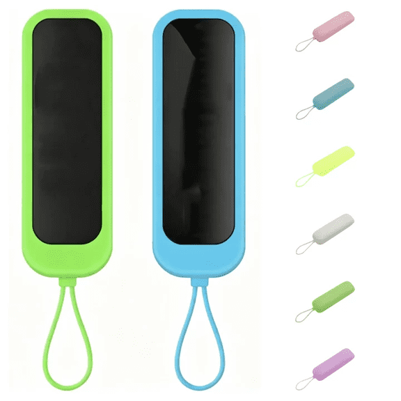 Izexuh Glow Dark Silicone Remote Control Protective Case Shockproof Sleeve Non Slip Grip Texture Replacement for Television Cover 2" x 8"
