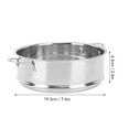 thumbnail image 3 of Versatile Steam Basket For Buns  Veggies, 304 Stainless Steel, Fits Most Steam Pots, 7.6" Diameter, 3 of 6