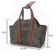 thumbnail image 4 of Scienceny Bolsa de lona encerada resistente al agua para leña, organizador de almacenamiento al aire libre de alta resistencia, bolsa para Artesanía, 4 of 6