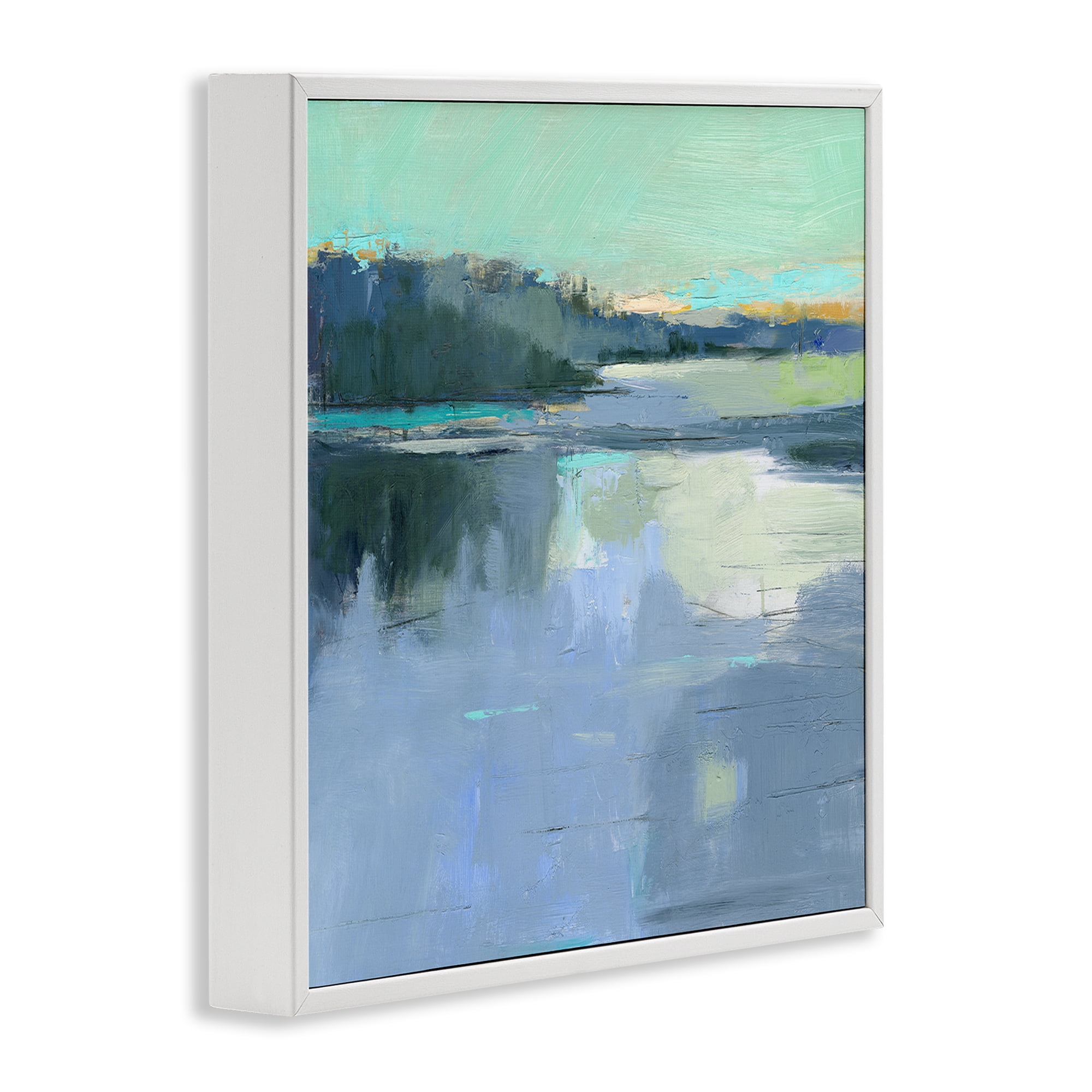 Stupell Industries Brave Boat Harbor White Framed Giclee Art, design by Kathleen Robbins