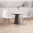 thumbnail image 4 of Gymax Set of 4 Mid Century Kitchen Chairs w/ Solid Beech Wood Legs, 4 of 8