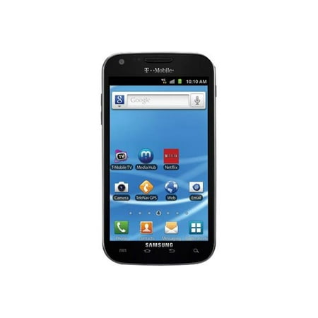 Samsung Galaxy S II - 3G smartphone / Internal Memory 16 GB - microSD slot - OLED display - 4.52" - 800 x 480 pixels - rear camera 8 MP - T-Mobile - titanium
