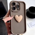 thumbnail image 3 of Bonita funda de teléfono 3D con corazón de amor para funda iphone 11, 13, 12, 14, 15 Max Pro, 15 Plus, protección de cámara de silicona a prueba de golpes, funda trasera de TPU suave, 3 of 5