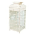 thumbnail image 4 of Northlight Weathered Telephone Booth Candle Lanterns - 25" - Cream and Gold - Set of 4, 4 of 9