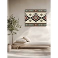 thumbnail image 5 of Southwest Geometric Wall Art for Living Room,Canvas Picture Wall Decor for Bathroom Bedroom,Brown Mexican Aztec Boho Tribal Painting Artwork for Office Kitchen Hallway Dining Room Home Decor 12"x16", 5 of 8