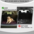 thumbnail image 4 of COEQINE Universal Trunk Liner for Dogs Cats, All Season Washable Cargo Cover Heavy Duty Rear Trunk Mat for for SUV Sedan Truck, 29" x 39", Deer Camo American Flag Pink, 4 of 7
